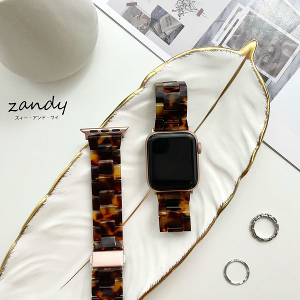 【樹脂バンド①】アップルウォッチバンド   天然樹脂ベルト Apple Watch ★調節工具付き★