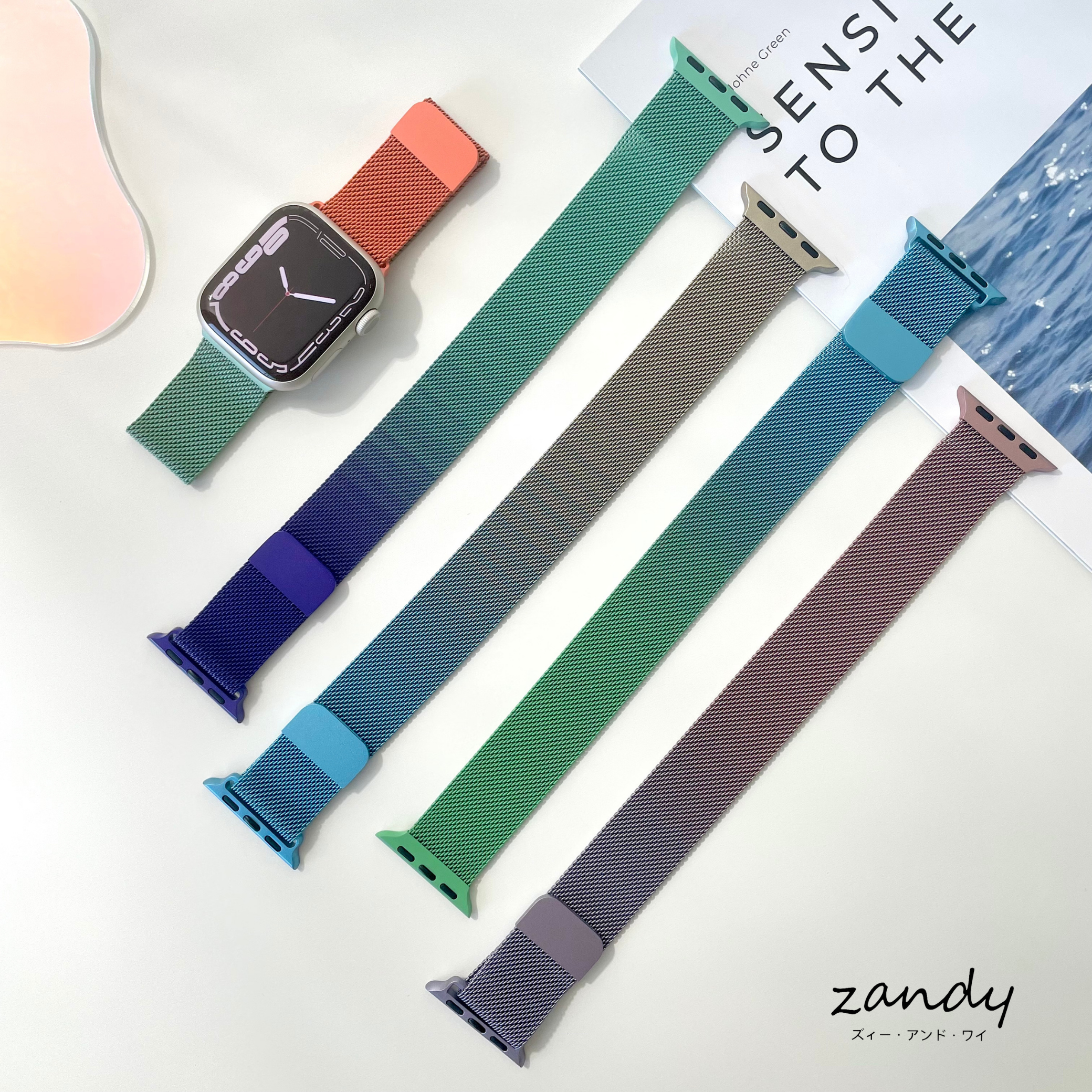 【グラデージョンミラネーゼ】アップルウォッチバンド グラデーションミラネーゼループベルト Apple Watch サブ画像