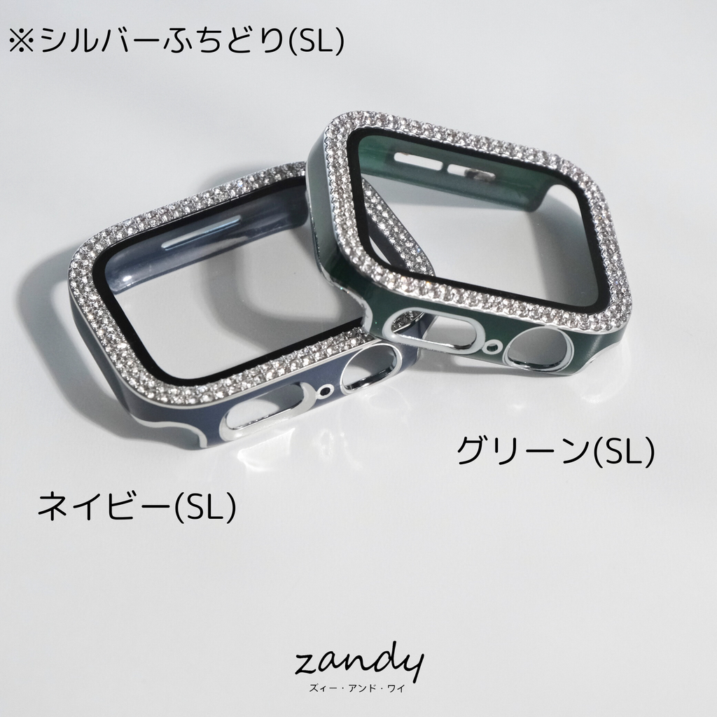 [Stone Glossy Hard Case] ​​Apple Watch Case Hard Glossy Cover Full Protection Glass Film Integrated Apple Watch