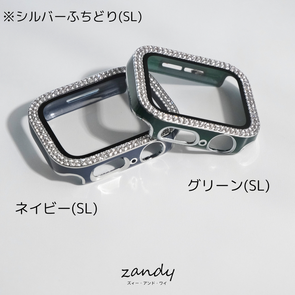 [Stone Glossy Hard Case] ​​Apple Watch Case Hard Glossy Cover Full Protection Glass Film Integrated Apple Watch