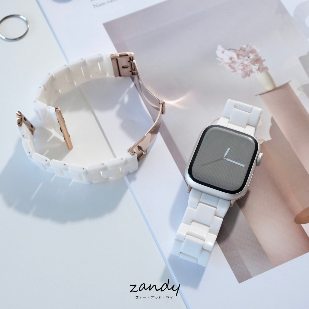 【単色樹脂バンド】アップルウォッチバンド  天然樹脂ベルト Apple Watch