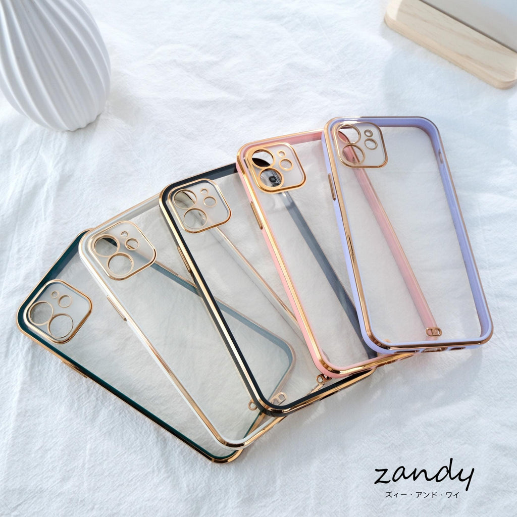 [Frame color iPhone case] Frame color clear case