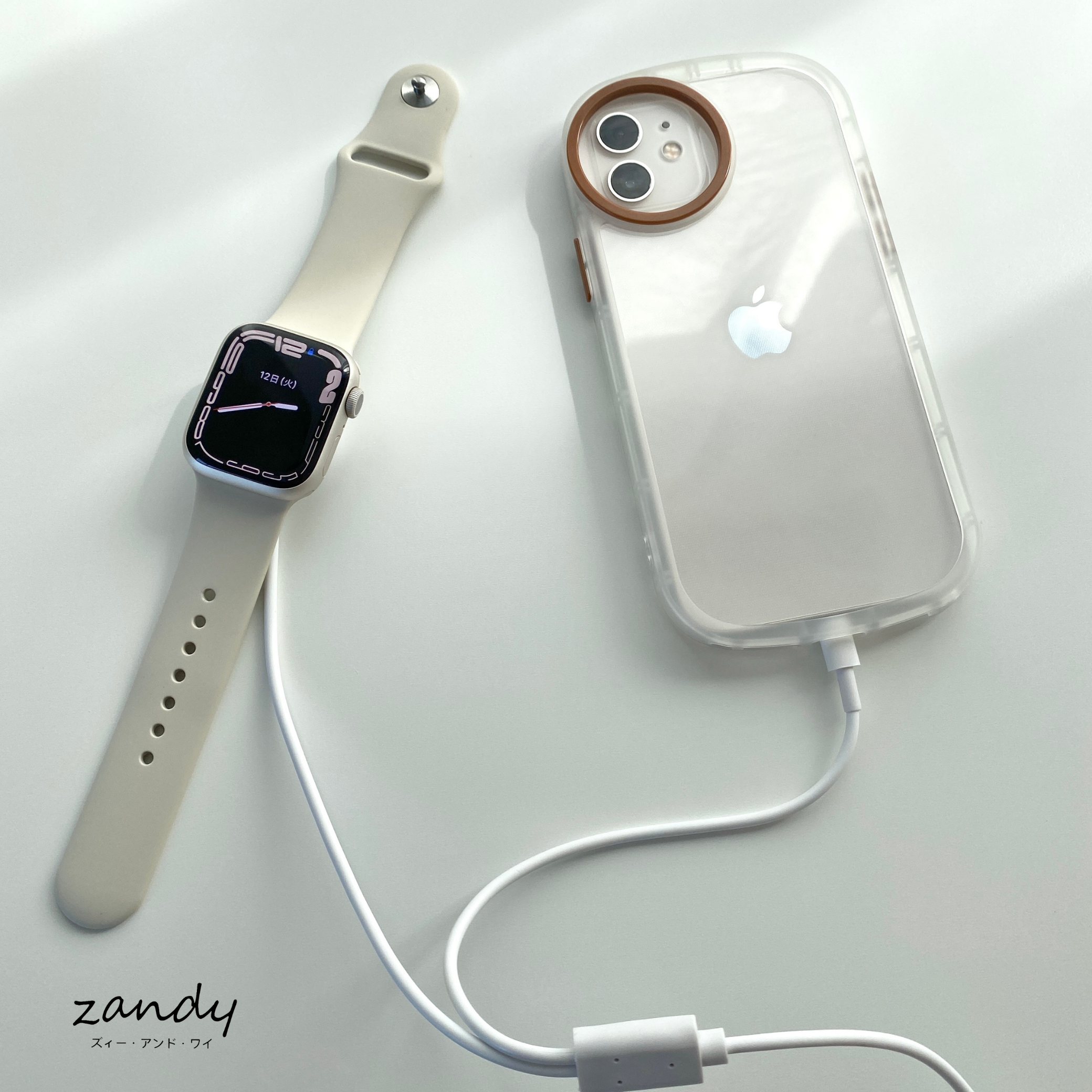 【2 in 1 USBケーブル】Apple Watch&iPhone/iPad 充電器ケーブル アップルウォッチ USB充電ケーブル
