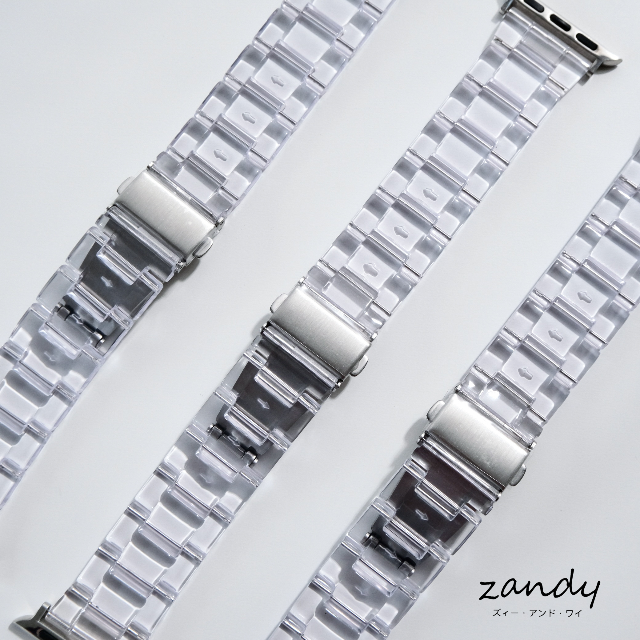 [Proud of the clear feeling! ] Apple Watch Band Clear Resin Belt Apple Watch