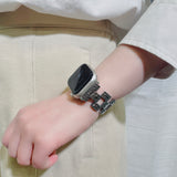 【凹凸チェーンバンド】アップルウォッチバンド  凹凸 ホイル感覚デザイン チェーンベルト Apple Watch