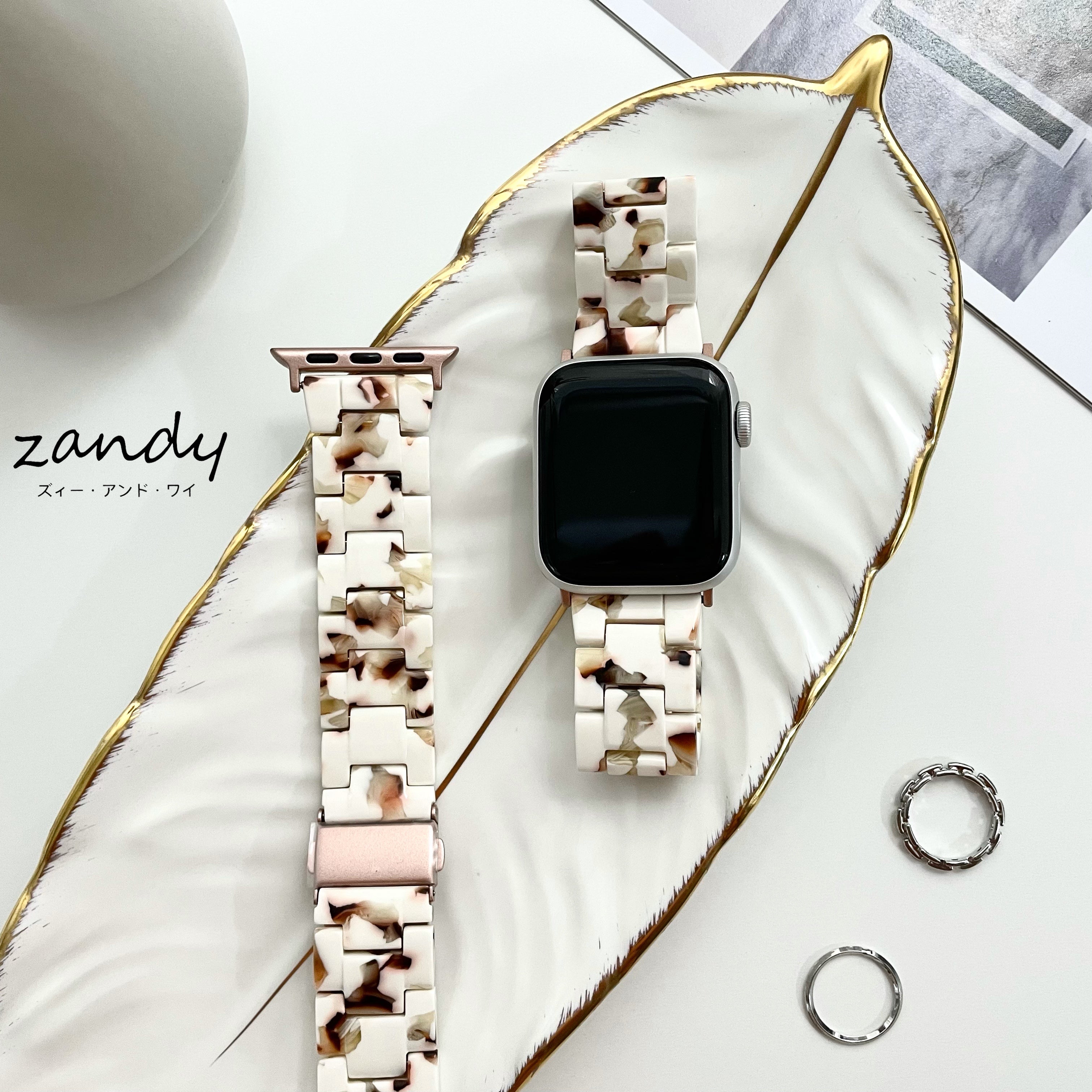【樹脂バンド①】アップルウォッチバンド   天然樹脂ベルト Apple Watch ★調節工具付き★