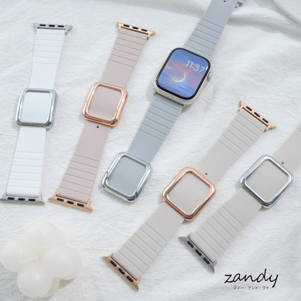 [Magnetic Silicone Band] Apple Watch Band Magnetic Buckle Apple Watch
