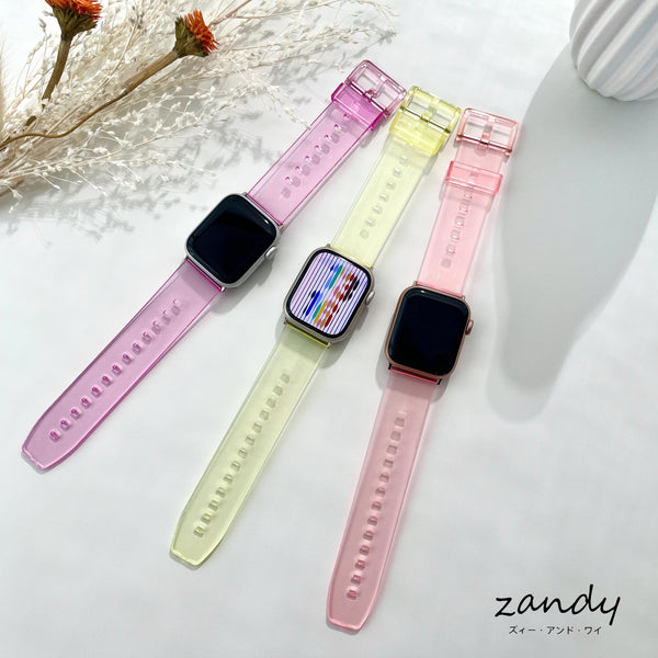 【オーロラクリアバンド】アップルウォッチバンド オーロラクリアベルト Apple Watch
