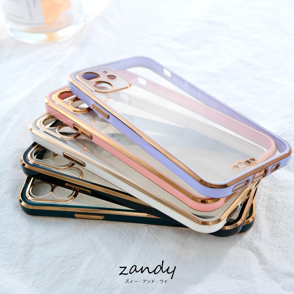 [Frame color iPhone case] Frame color clear case