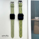 【グリーン系バンド】アップルウォッチバンド  レザー ベルト  可愛いグリーン系 Apple Watch