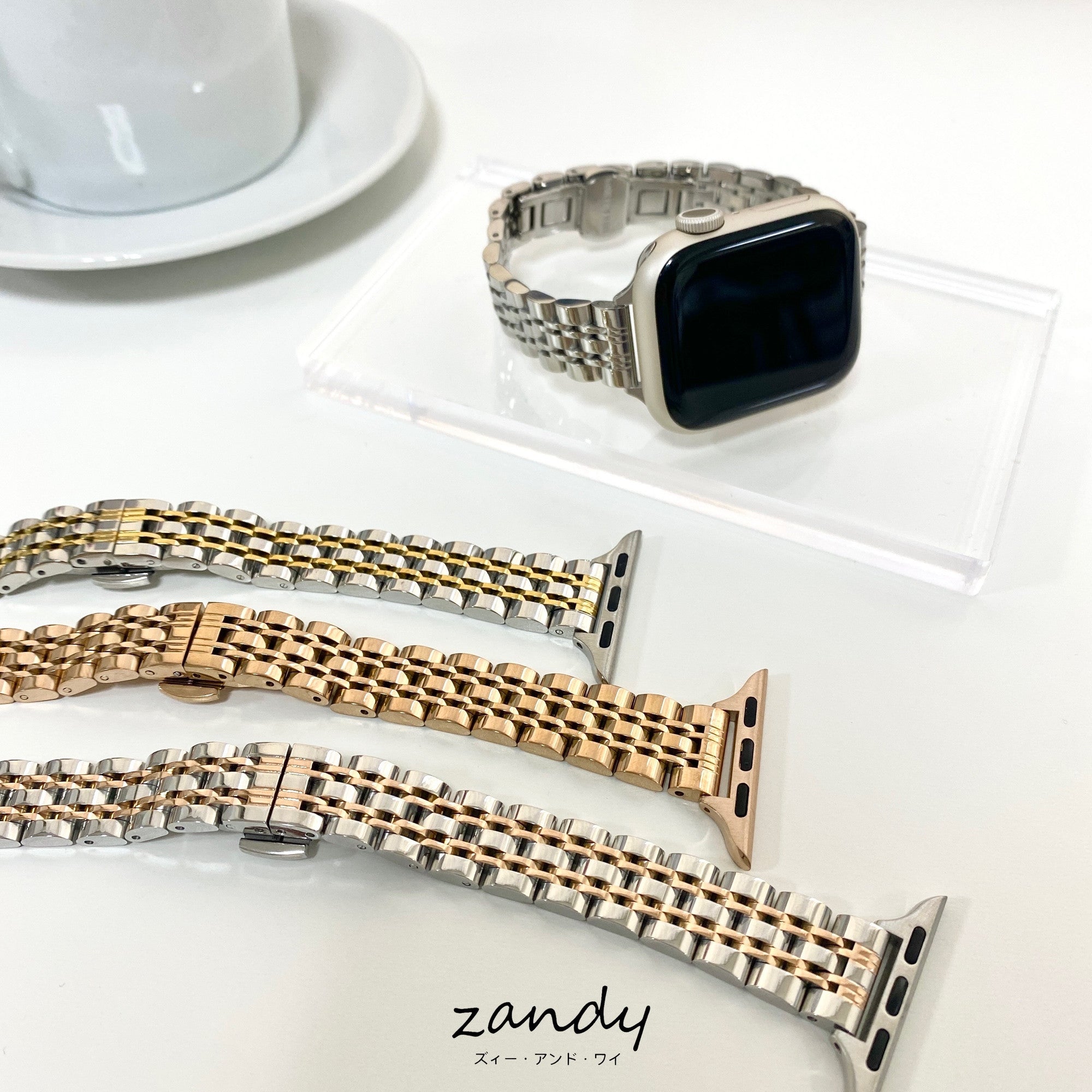 【細製七連ステンレスバンド】アップルウォッチバンド　ステンレスベルト　Apple Watch ★調整工具付き★ サブ画像
