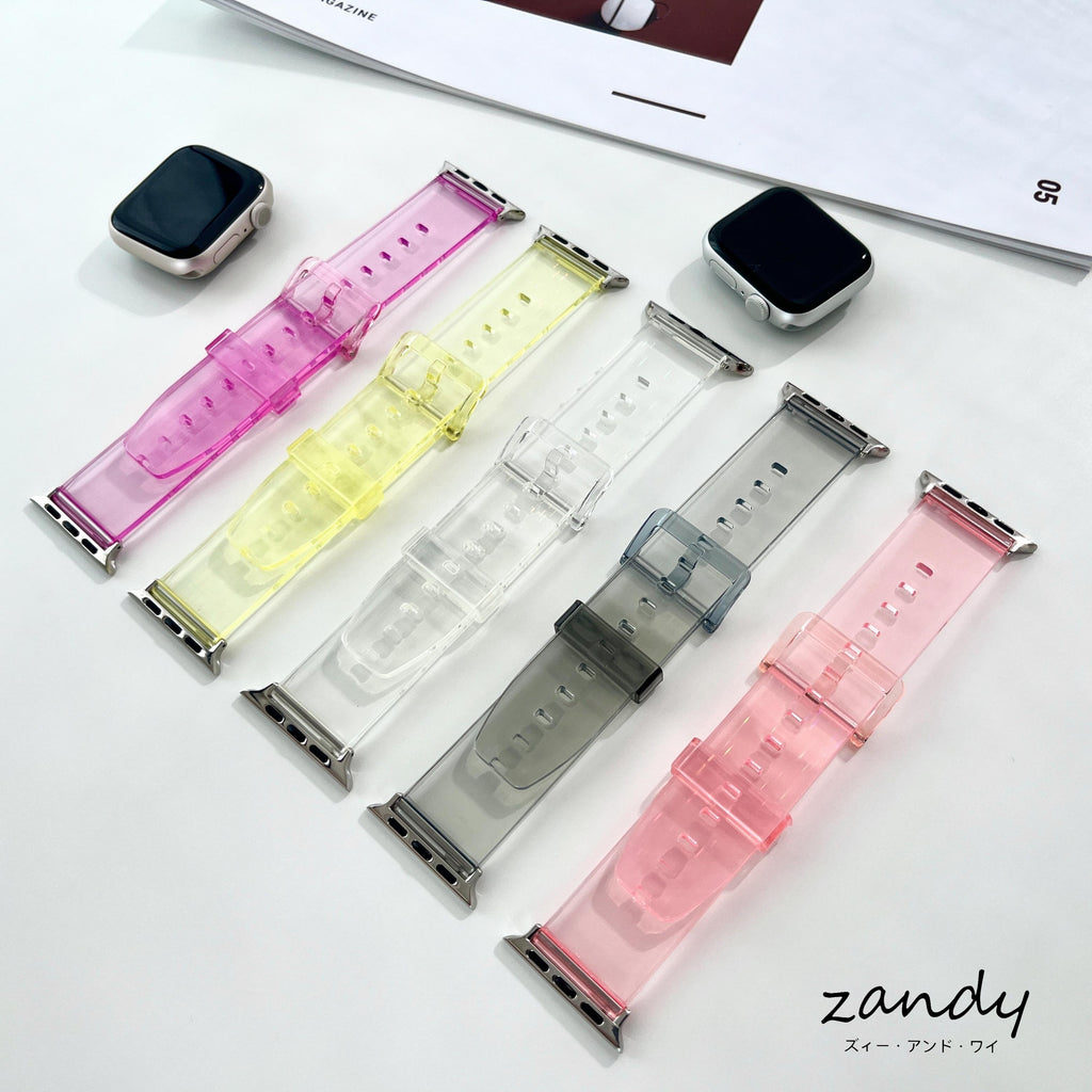 【オーロラクリアバンド】アップルウォッチバンド オーロラクリアベルト Apple Watch