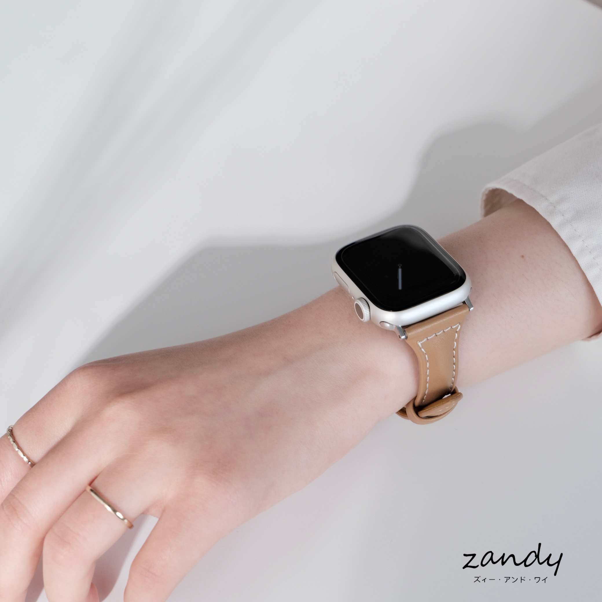【細レザーベルト】女性人気 ★アップルウォッチバンド レザーベルト 人気3色 本革製 Apple Watch