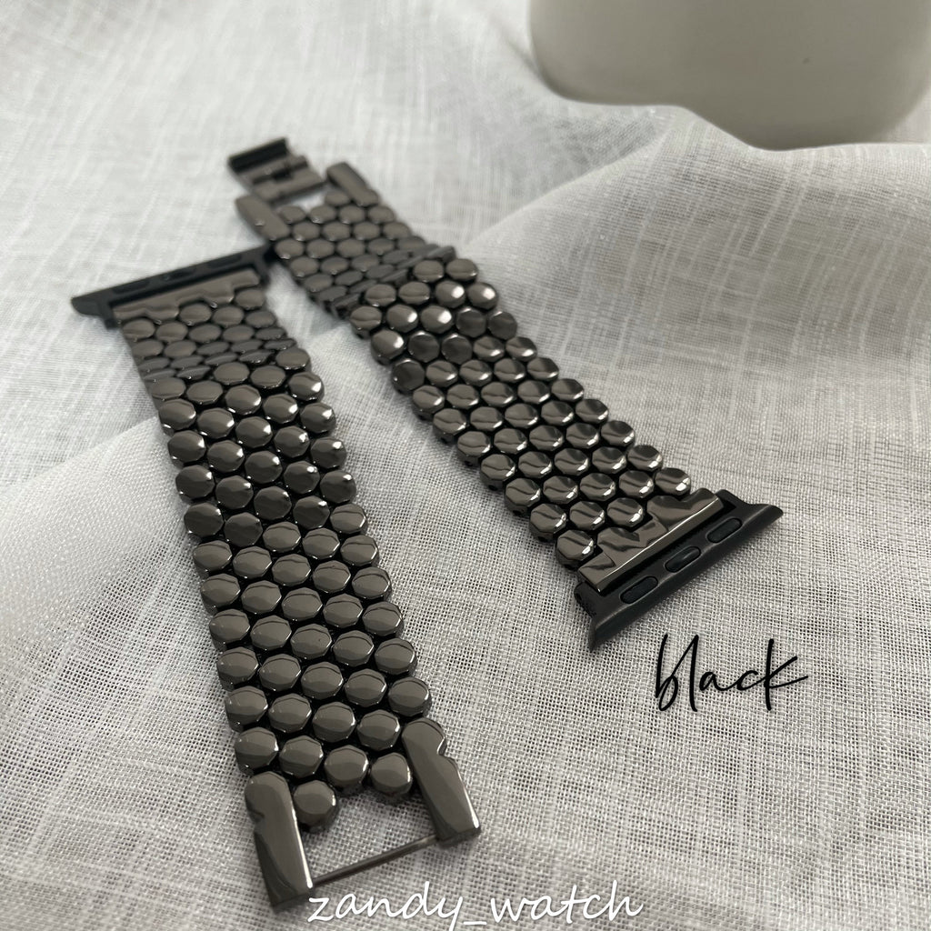 [Honeycomb Chain] Apple Watch Band Chain Belt Cute Apple Watch 4 Colors ★Adjustment Tool Included★