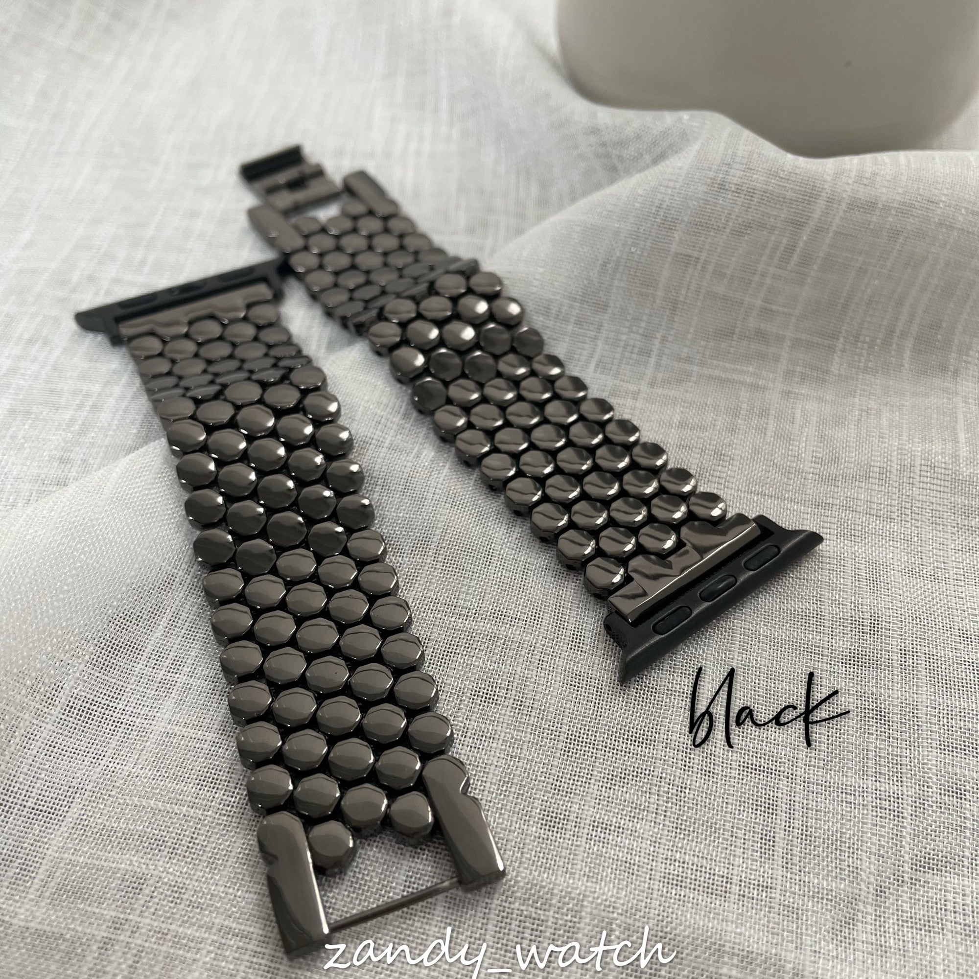 [Honeycomb Chain] Apple Watch Band Chain Belt Cute Apple Watch 4 Colors ★Adjustment Tool Included★