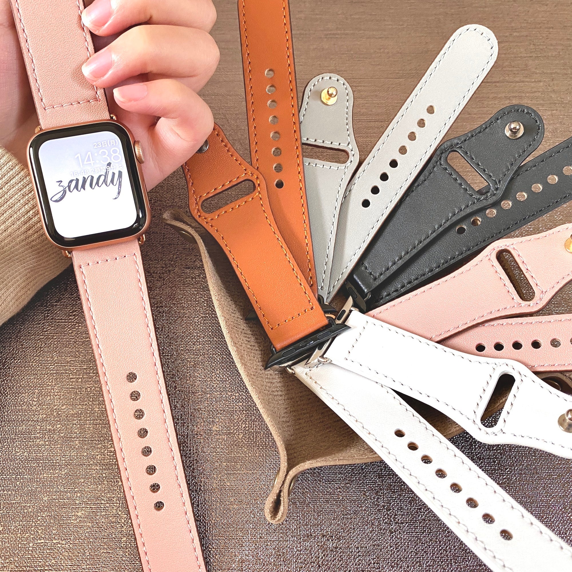 [Leather Belt] Apple Watch Band Leather Belt Genuine Leather Apple Watch Five Colors Main image