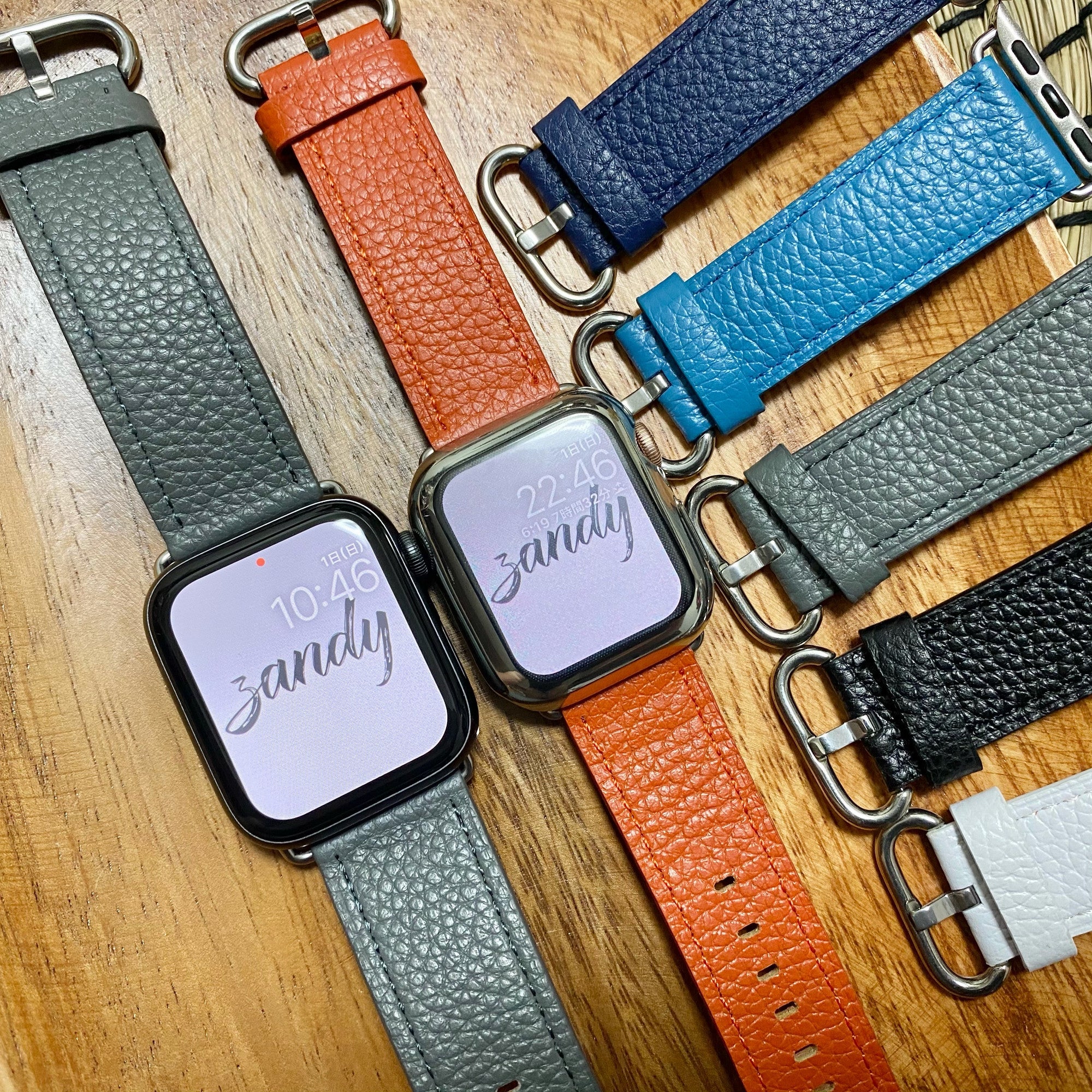 【レザーバンド】アップルウォッチバンド レザーバンド　 本革ベルト Apple Watch  ★6色★