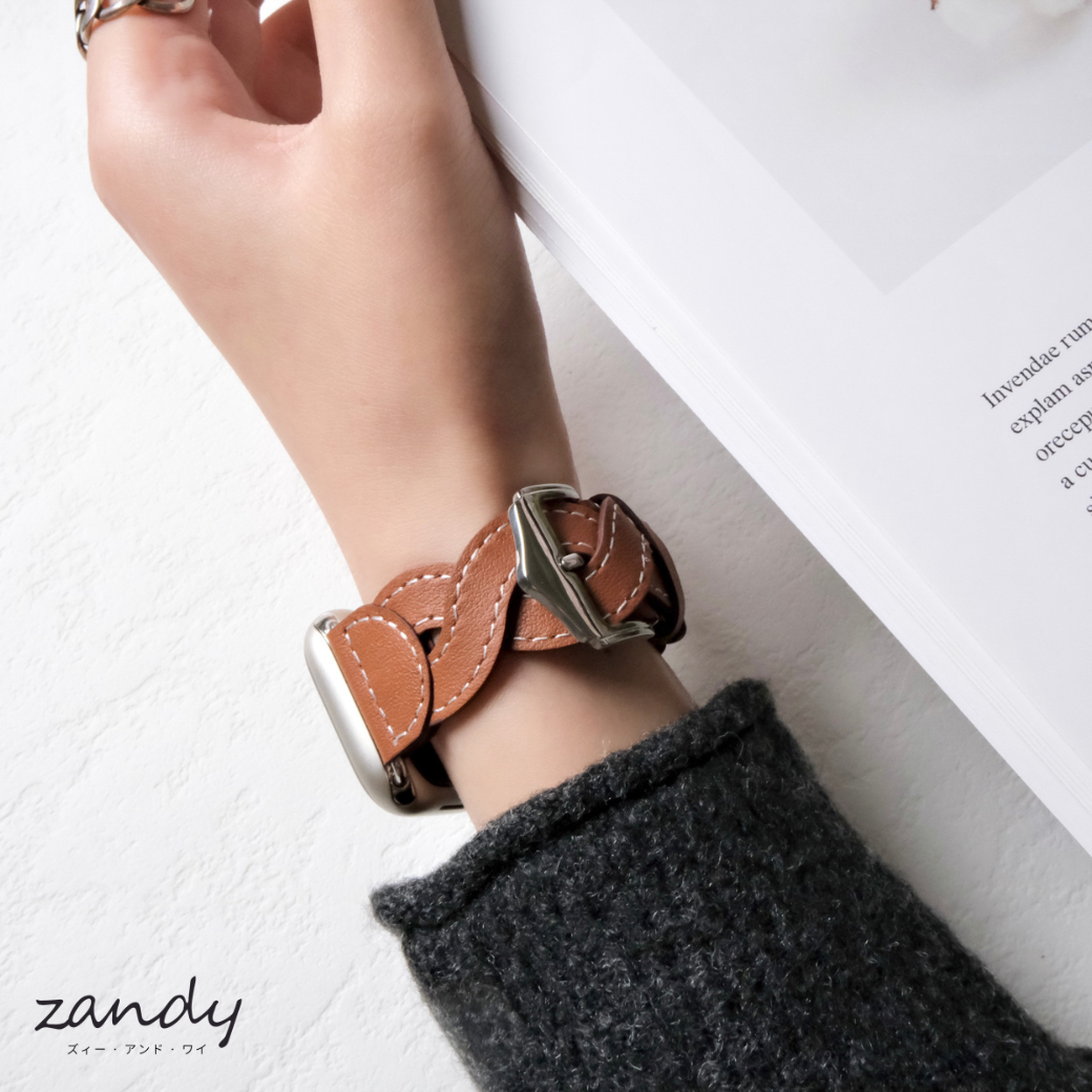 【ニッティングレザーベルト】アップルウォッチバンド レザーベルト Apple Watch サブ画像