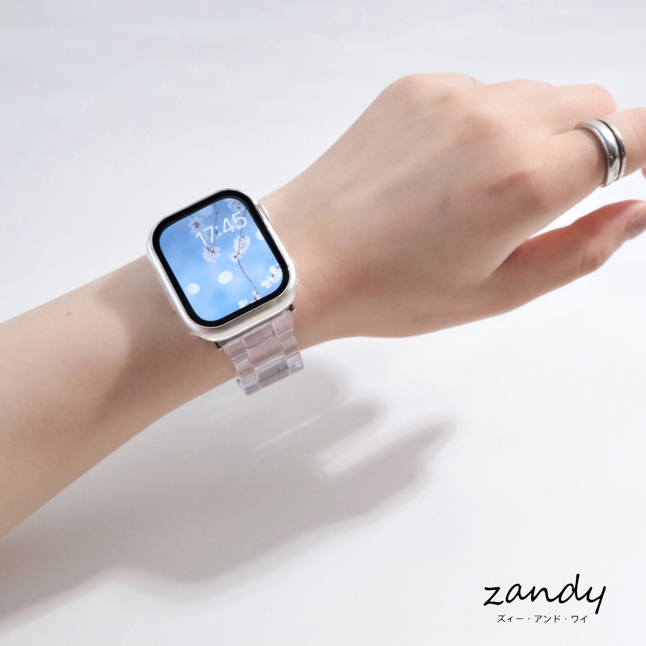 [Proud of the clear feeling! ] Apple Watch Band Clear Resin Belt Apple Watch