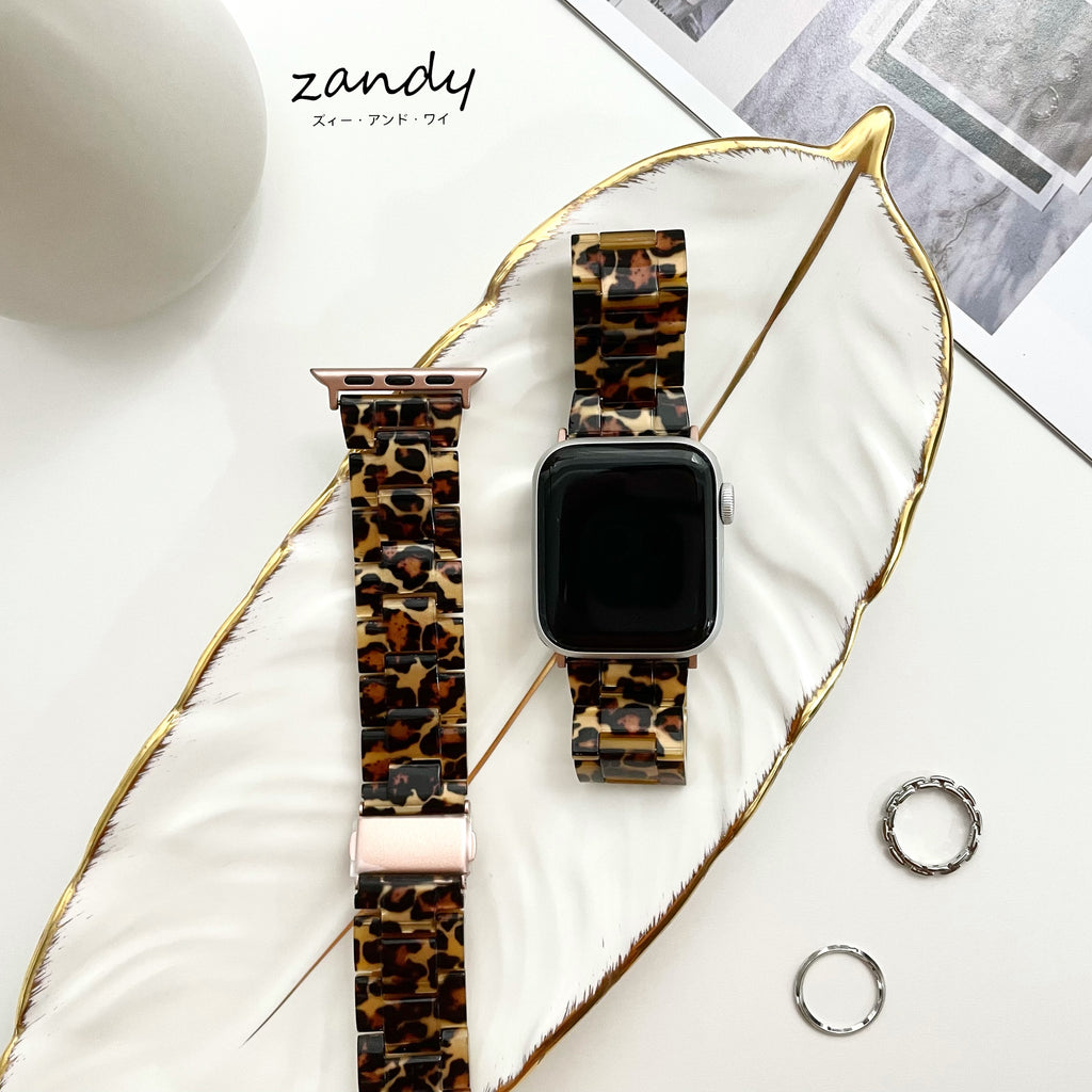 【樹脂バンド①】アップルウォッチバンド   天然樹脂ベルト Apple Watch ★調節工具付き★