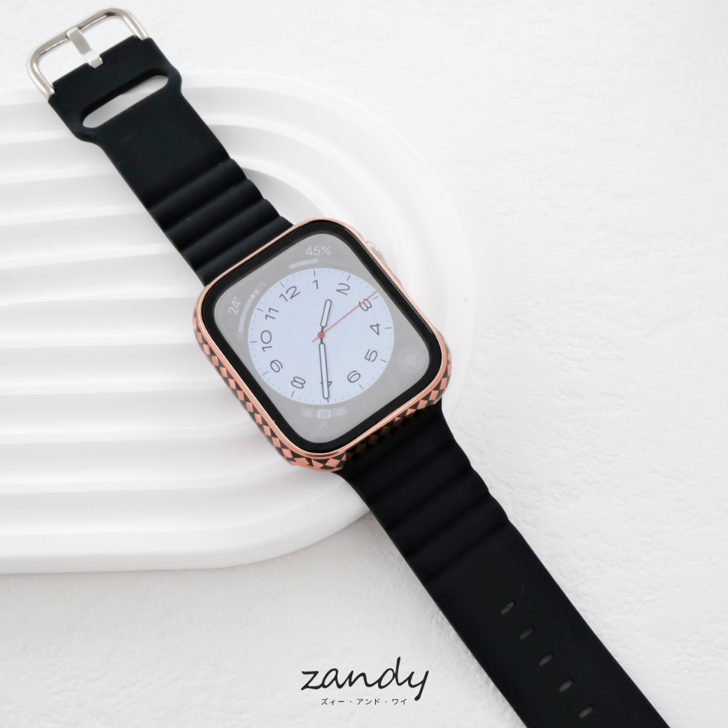 【柄デザインフルケース】Apple Watch7/8限定★アップルウォッチフルカバー ハードケース 全面保護