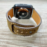 [Leather Retro Brown] Apple Watch Band Leather Belt Genuine Leather Apple Watch