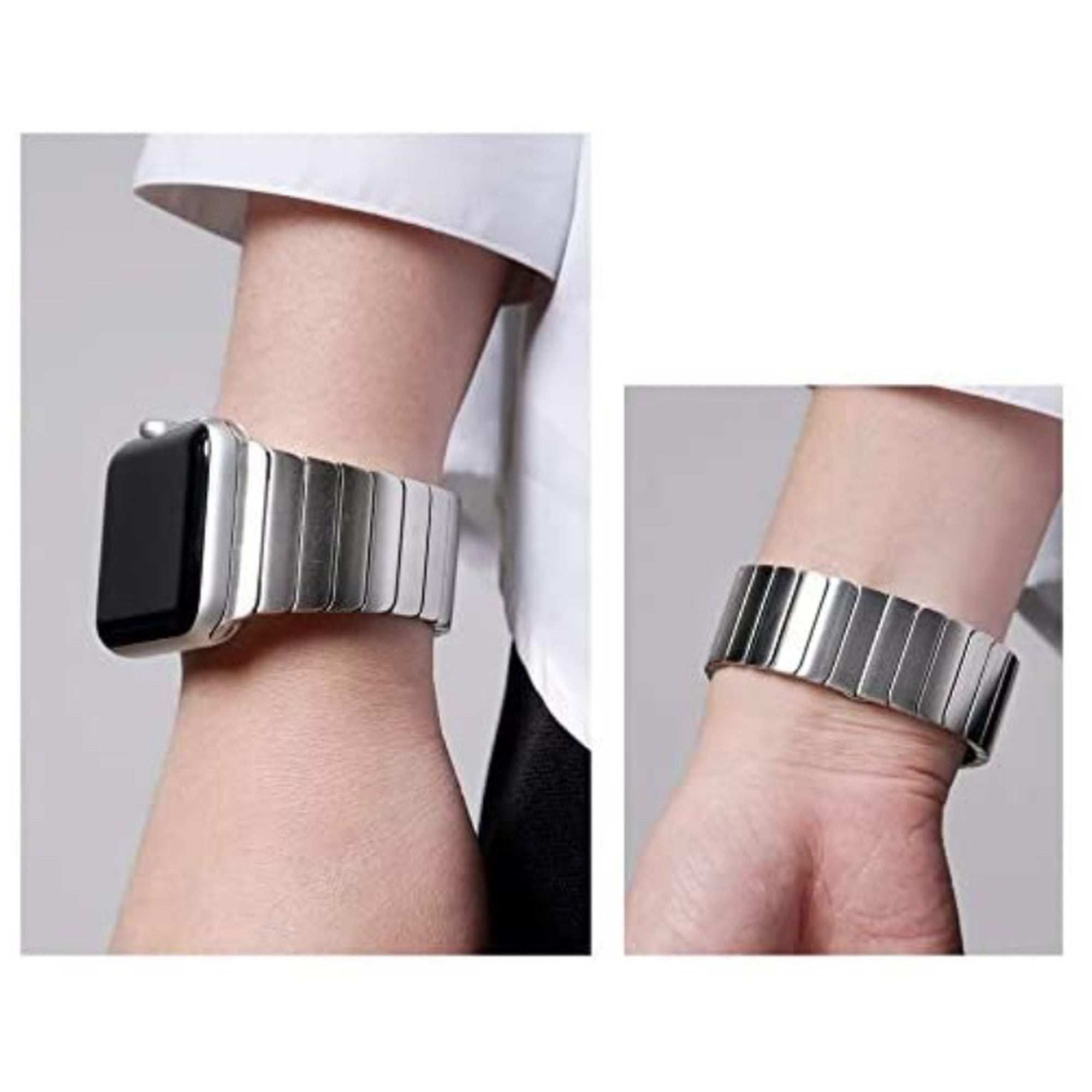 【リンクブレスレット】アップルウォッチバンド  リンクブレスレットベルト　 Apple Watch ★3色★