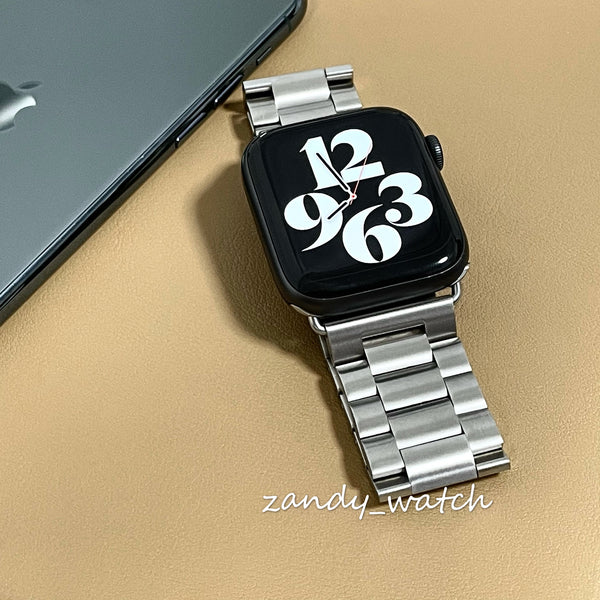 【3連ステンレス】アップルウォッチバンド ステンレス金属ベルト メタルバンド Apple Watch ★調整工具付き★