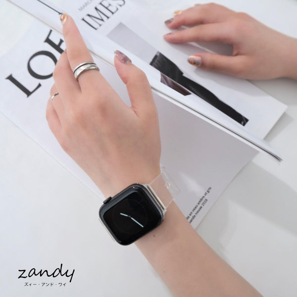 【オーロラクリアバンド】アップルウォッチバンド オーロラクリアベルト Apple Watch