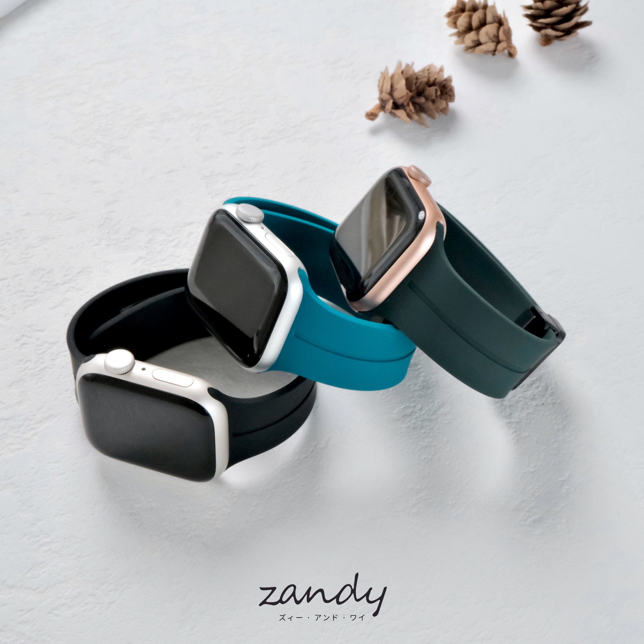 【シリコンループ】アップルウォッチバンド マグネットバックル  Apple Watch
