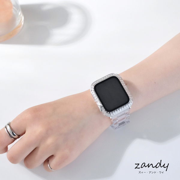 [Proud of the clear feeling! ] Apple Watch Band Clear Resin Belt Apple Watch