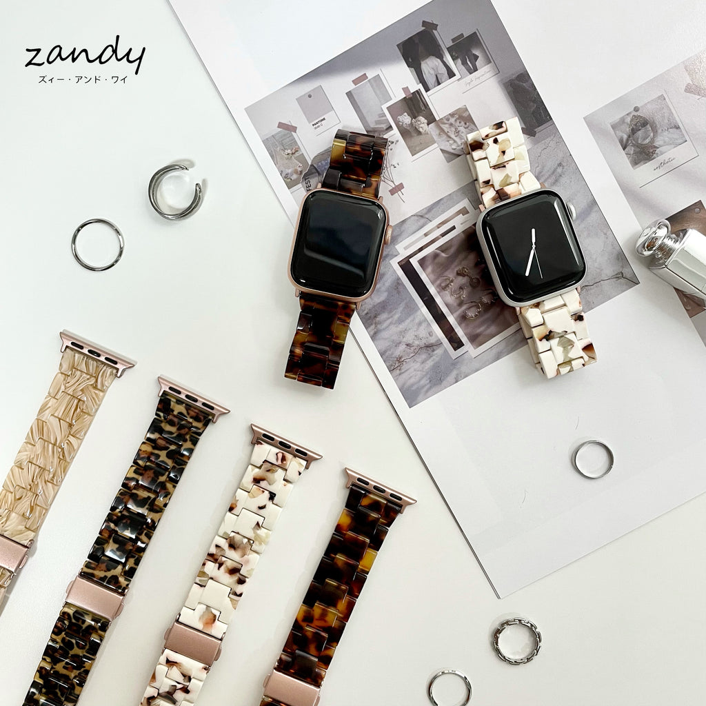 【樹脂バンド①】アップルウォッチバンド   天然樹脂ベルト Apple Watch ★調節工具付き★