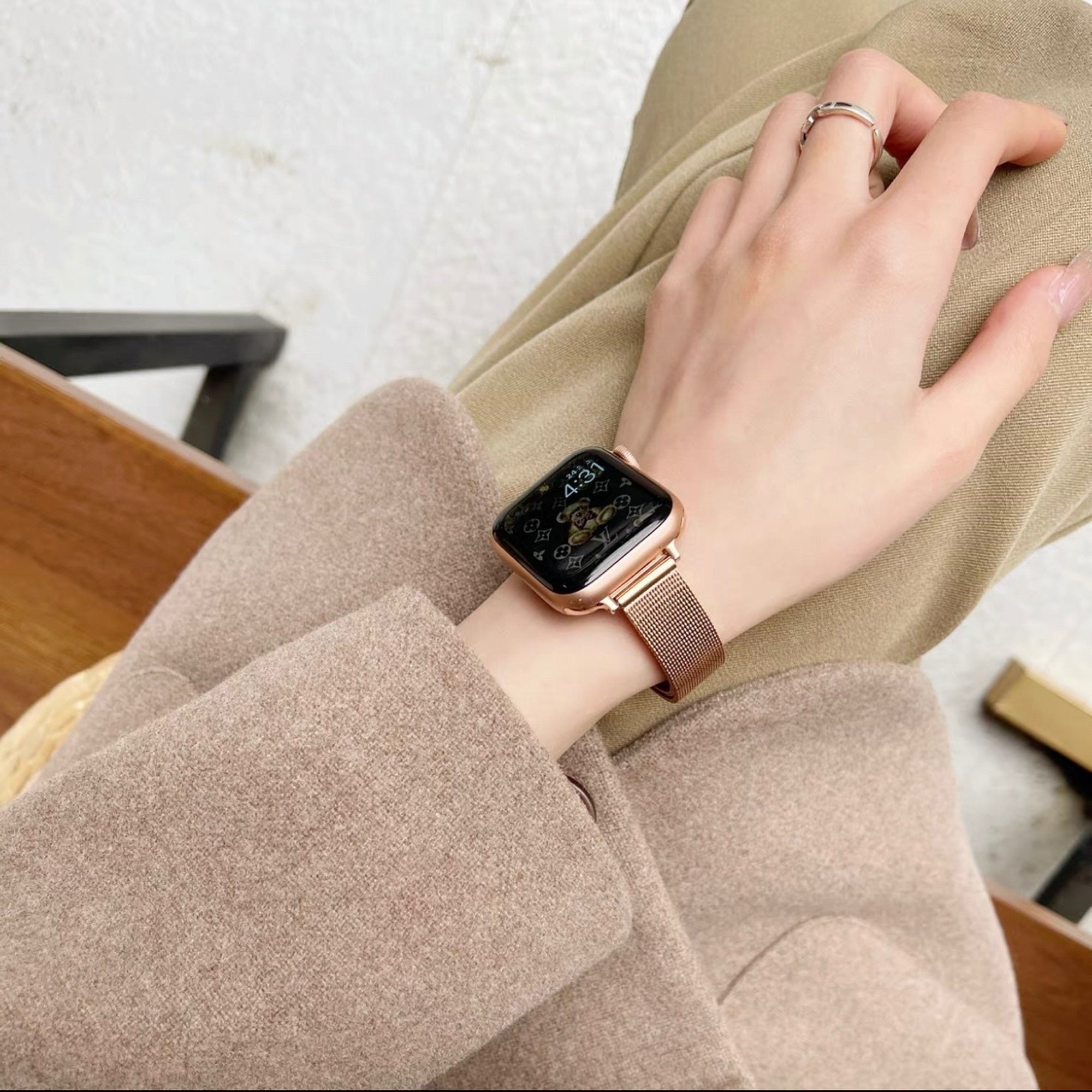 【細製ミラネーゼバンド】アップルウォッチバンド ミラネーゼベルト ステンレス Apple Watch