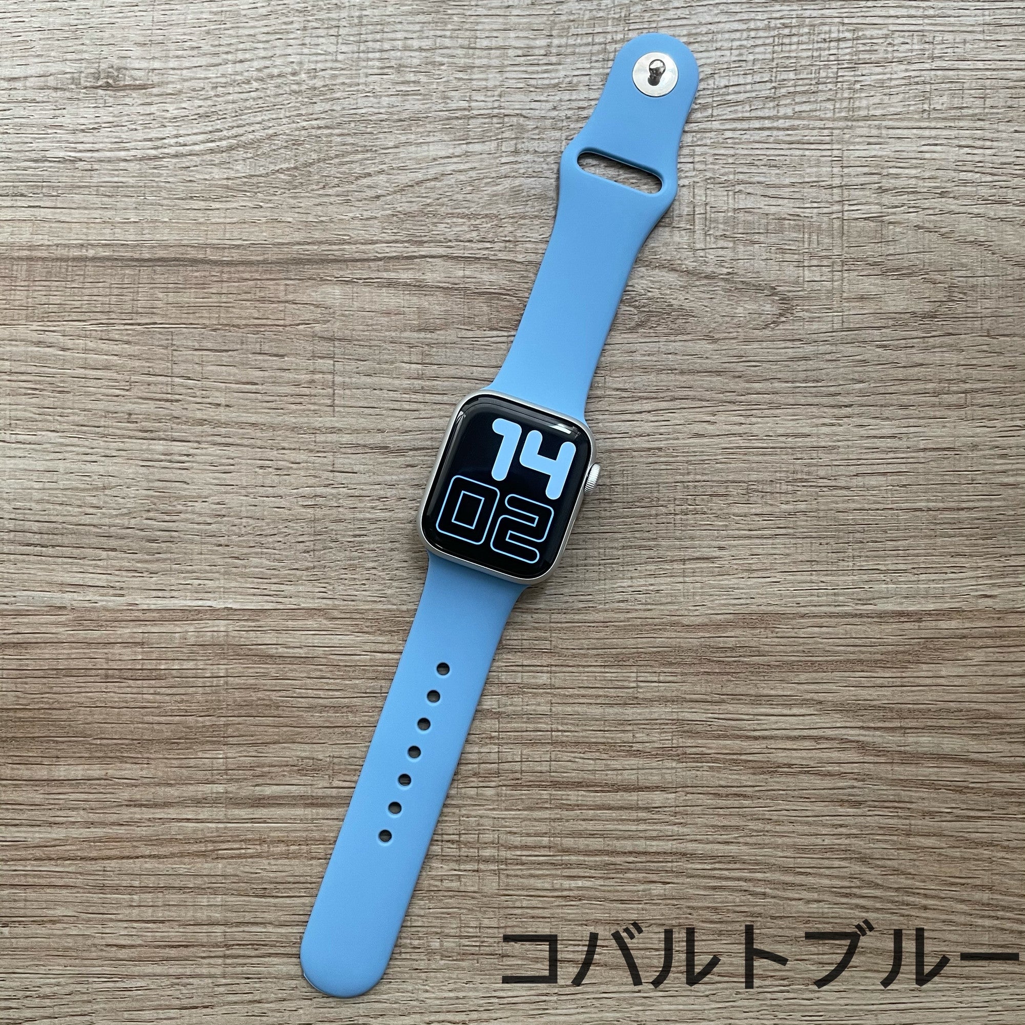Apple watch シリコンバンド 38 40 41mm ベルト m1t - 時計