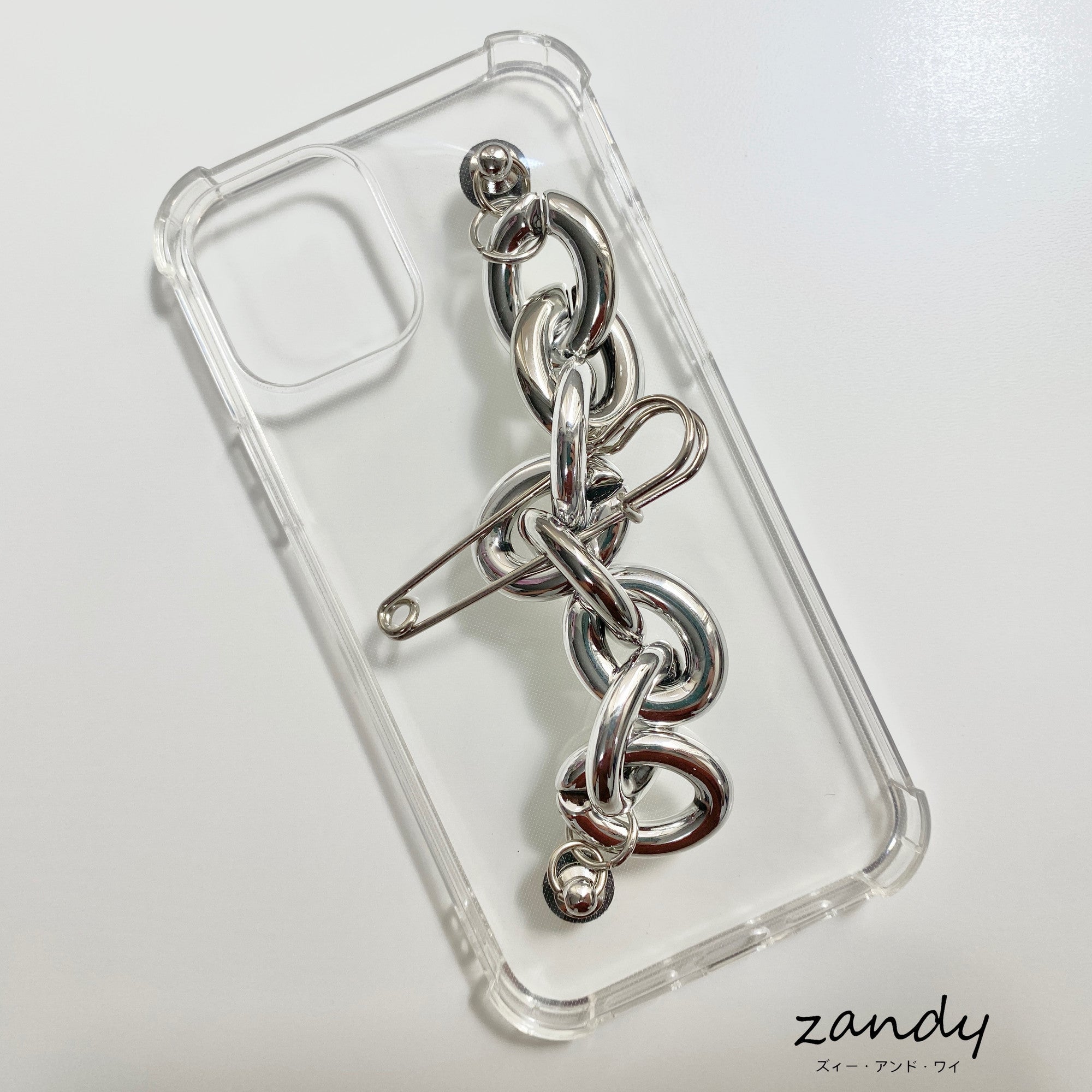 [iPhone12/13 series] iPhone case chain case/cover TPU clear cover Secondary image