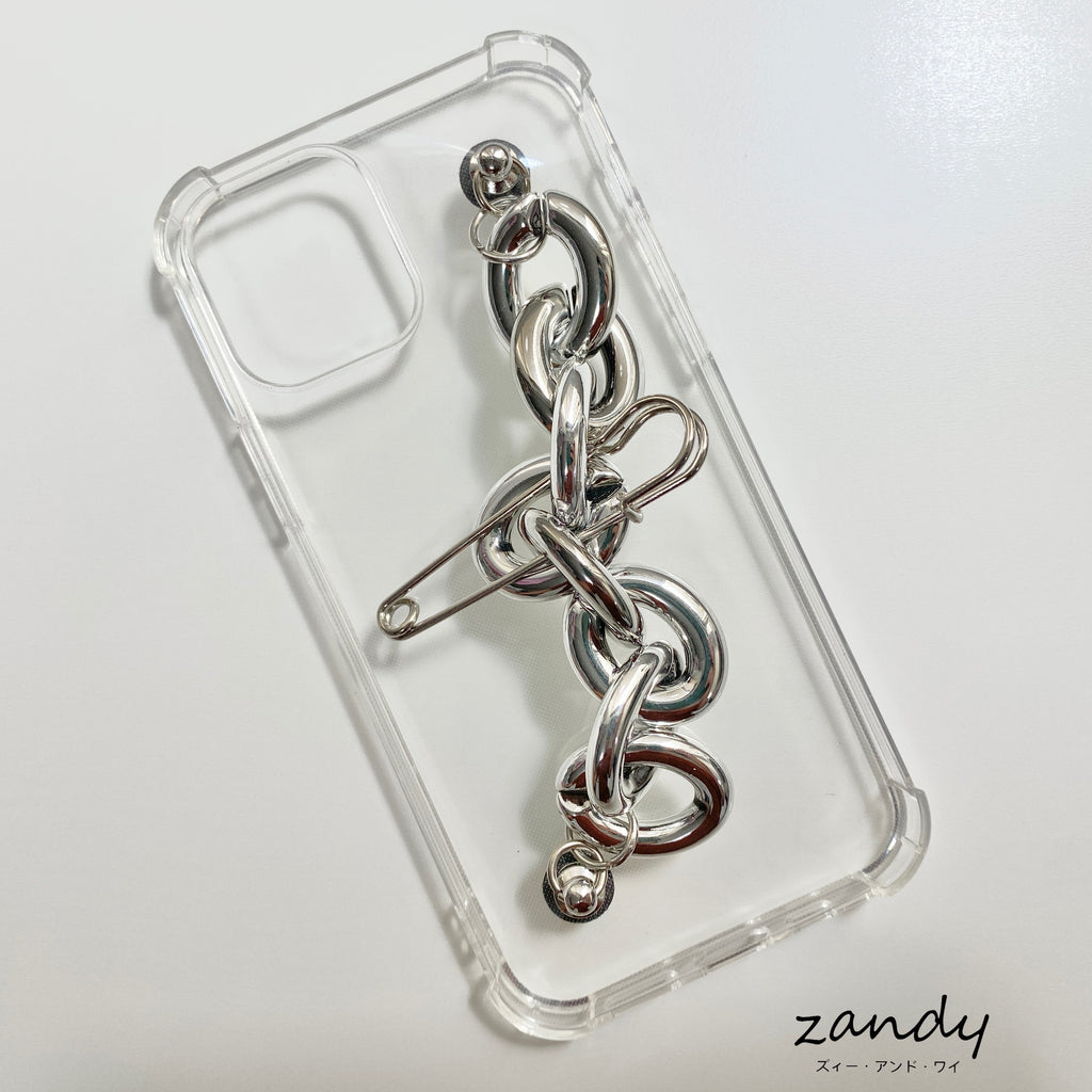 [iPhone12/13 series] iPhone case chain case/cover TPU clear cover