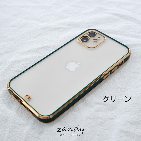 [Frame color iPhone case] Frame color clear case
