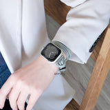 【ダブルループバンド】アップルウォッチバンド レザーベルト 二重巻デザイン  Apple Watch