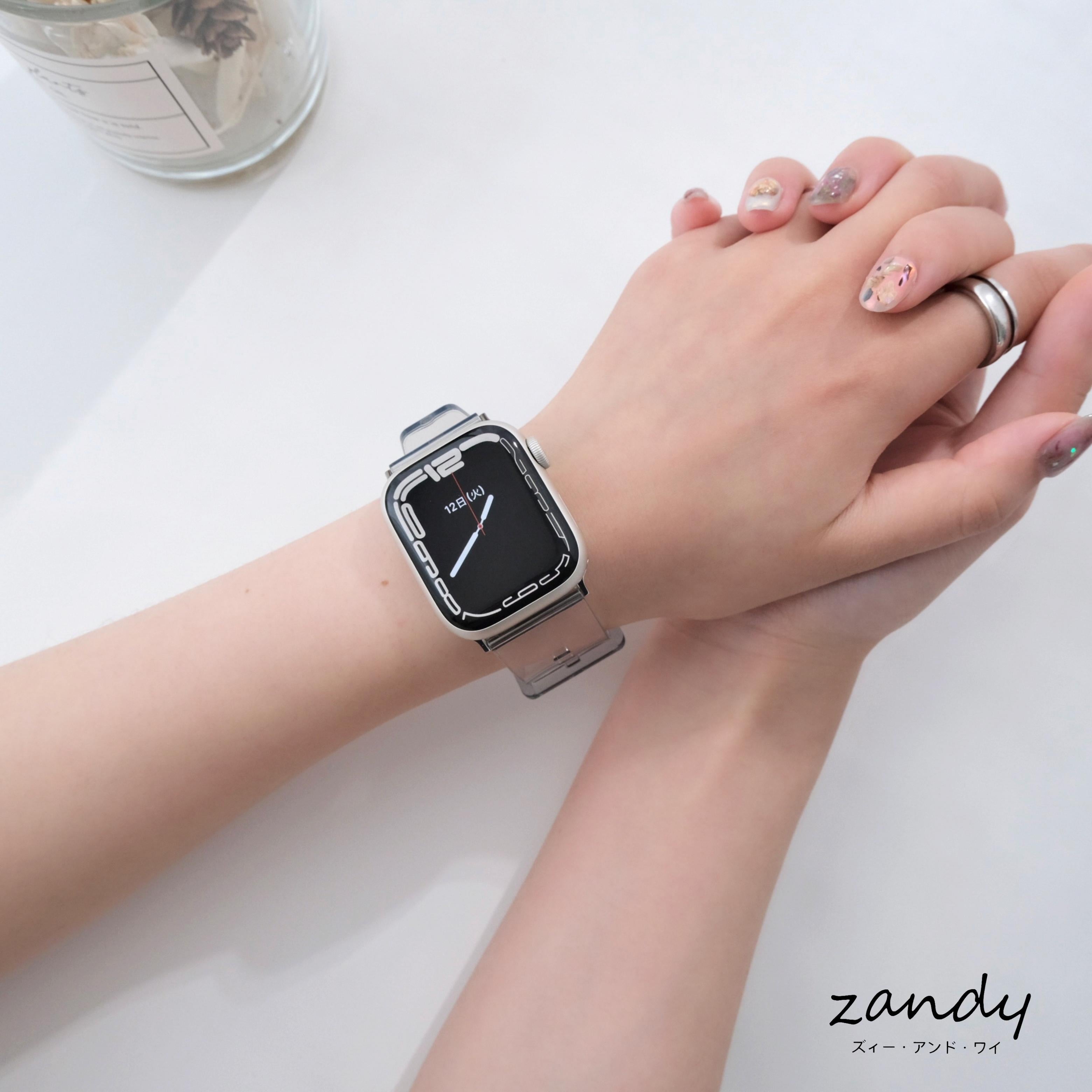 【オーロラクリアバンド】アップルウォッチバンド オーロラクリアベルト Apple Watch