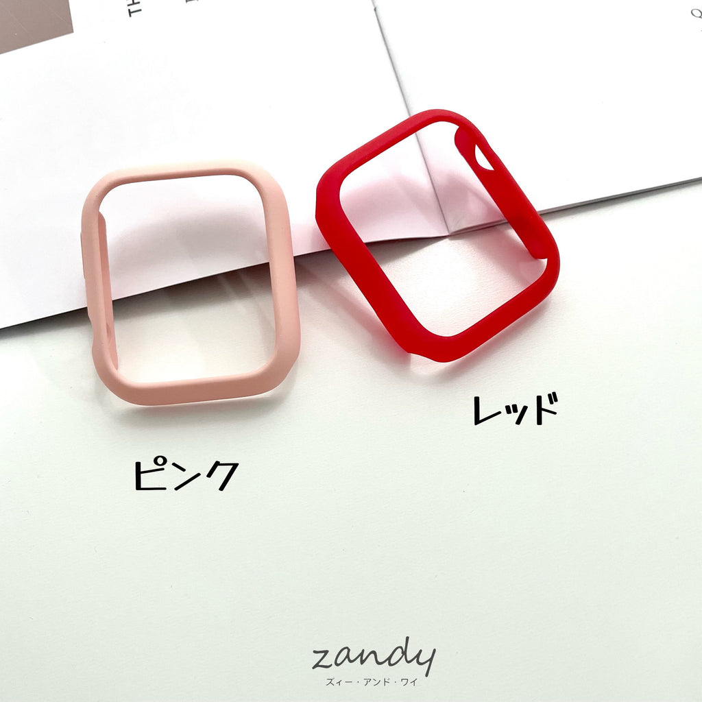 【Series7対応☆マット保護フレーム】アップルウォッチケース カバー  ハードマットタイプ  保護フレーム  Apple Watch7専用
