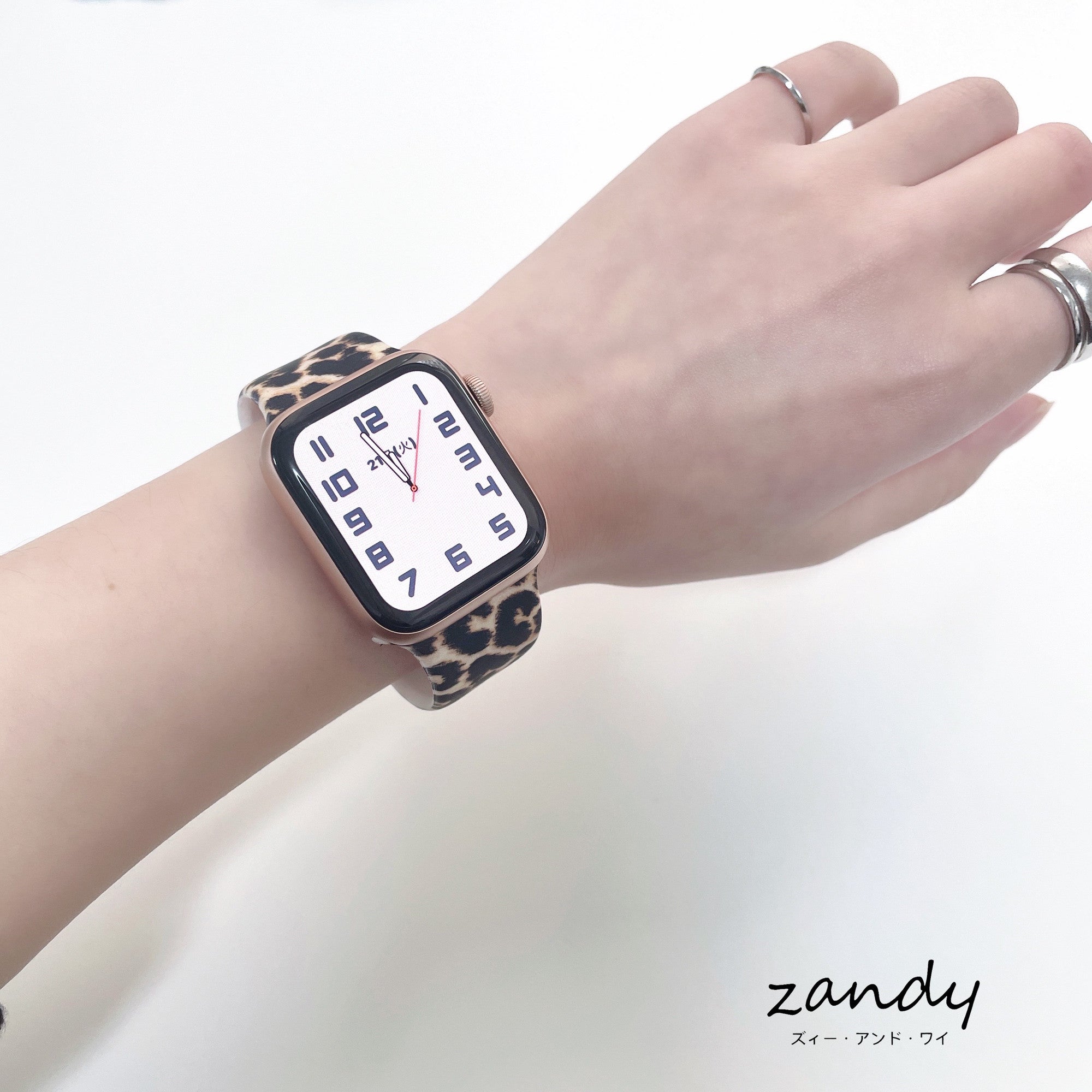 [Leopard Rubber Band] Apple Watch Band Rubber Belt Sports Band Leopard Pattern Apple Watch