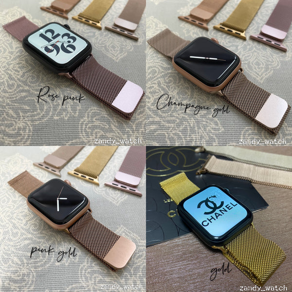 【ミラネーゼループ】アップルウォッチバンド ミラネーゼループベルト ステンレス Apple Watch