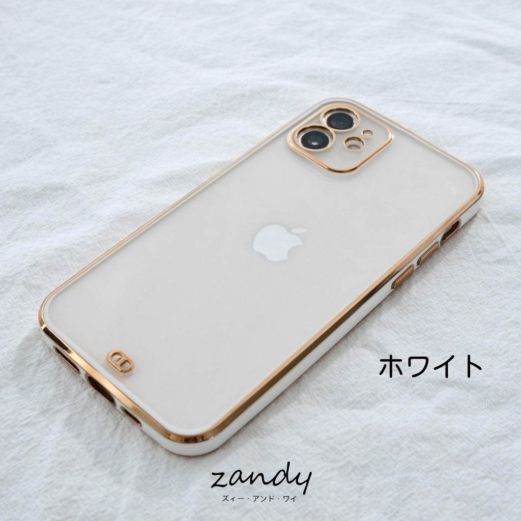 [Frame color iPhone case] Frame color clear case