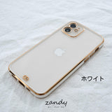 [Frame color iPhone case] Frame color clear case