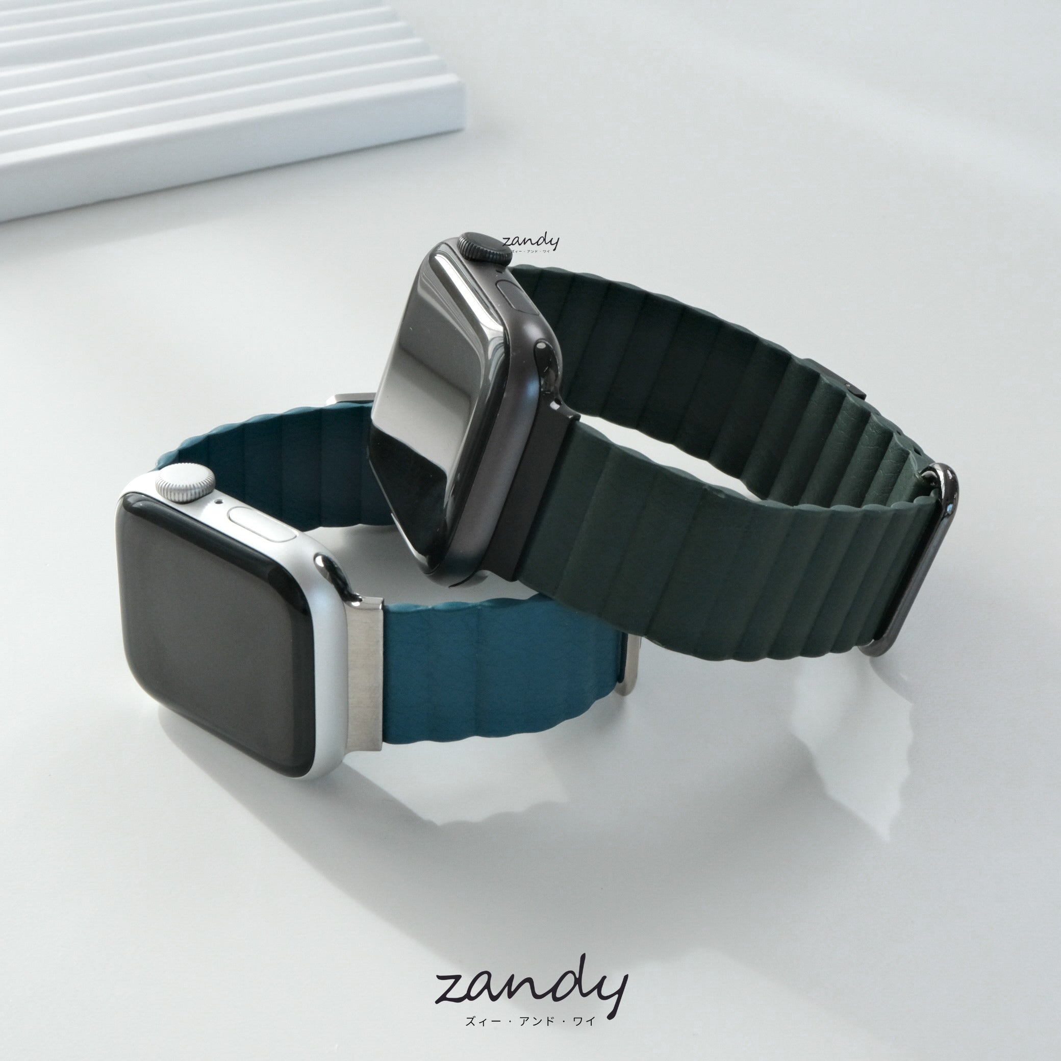 新色追加！【メタリックレザーループ】アップルウォッチバンド レザーループ 皮革ベルト Apple Watch