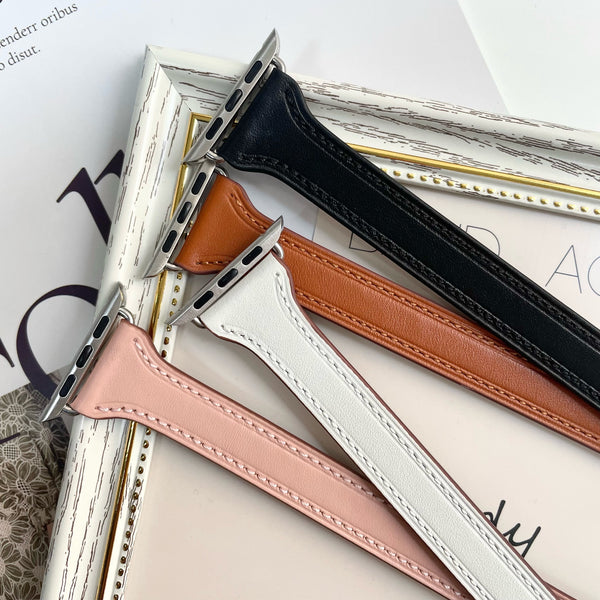 [Double winding band] Apple watch band genuine leather leather belt double winding Apple Watch