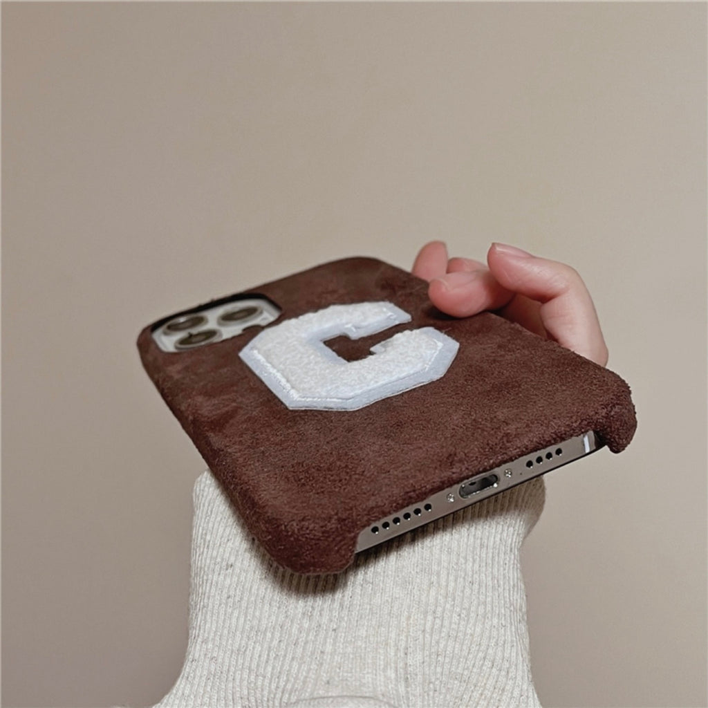 [iPhone13 Series] iPhone13 Case Cover Alphabet Embroidery