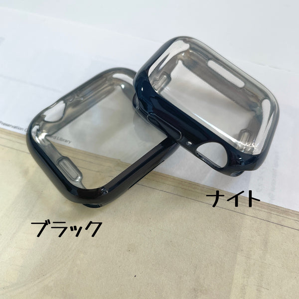 【ソフトメッキカバー】アップルウォッチフルカバー　TPUソフトケース　全面保護　メッキタイプ　Apple Watch