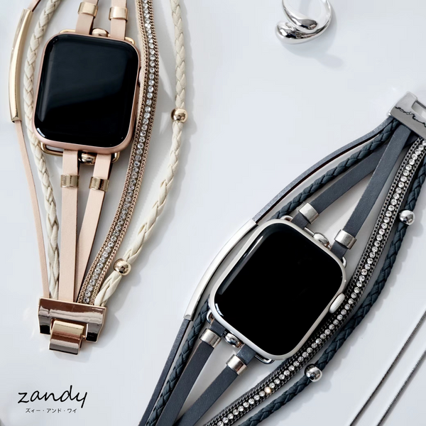【レザーブレスレットバンド】アップルウォッチバンド 革ブレスレット レザー ベルト ハンドメイド  Apple Watch