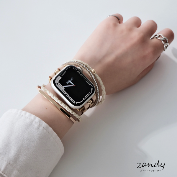 【レザーブレスレットバンド】アップルウォッチバンド 革ブレスレット レザー ベルト ハンドメイド  Apple Watch